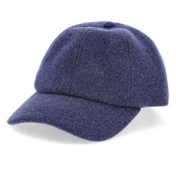 Time and Tru Women's Felt Baseball Cap, Blue - Picture 2 of 3